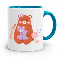 Kubek Błękitny Dla Mamy Mamusia Prezent Z Nadrukiem Ze Zdjęciem