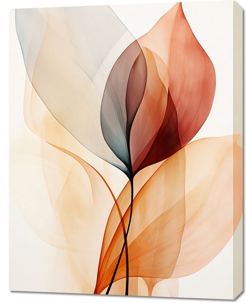Obraz 70x90cm Eteryczne Liście zdjęcie 1
