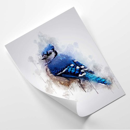 Plakat, Niebieski ptak 40x60 na Arena.pl