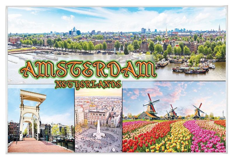 Amsterdam - magnes szklany zdjęcie 1