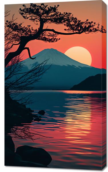 Obraz 60x100cm Góra Wieczorem zdjęcie 1