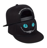 Czapka z daszkiem czarna kot fullcap modna sportowa