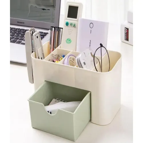 Szkatułka organizer na kosmetyki biżuterię szuflada pojemnik na pędzle na Arena.pl