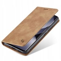 Etui z klapką Spacecase do Xiaomi , Redmi Note 15 5G brązowy
