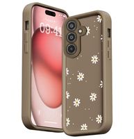 ETUI DO SAMSUNG M35 5G SILIKON SOFT MATT OCHRONA APARATU Stokrotki + SZKŁO