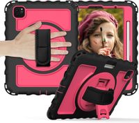 Etui do iPad Air 5/Air 4/Pro 11" z Podstawką i Paskiem na Ramię Różowe