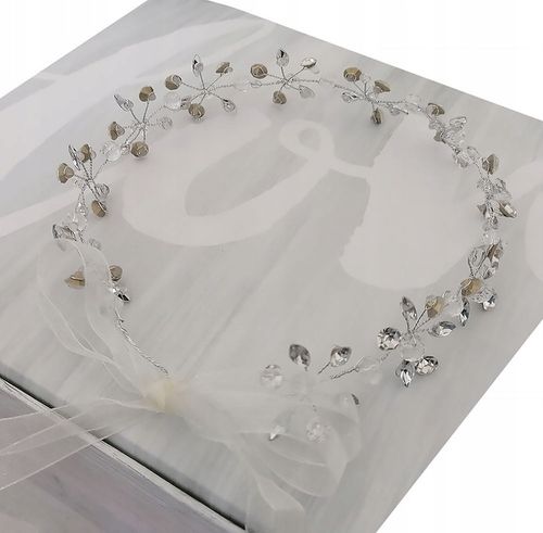 WIANEK NA KOMUNIĘ DEC92 komunijny dekoracja opaska biały na głowę jak żywy na Arena.pl