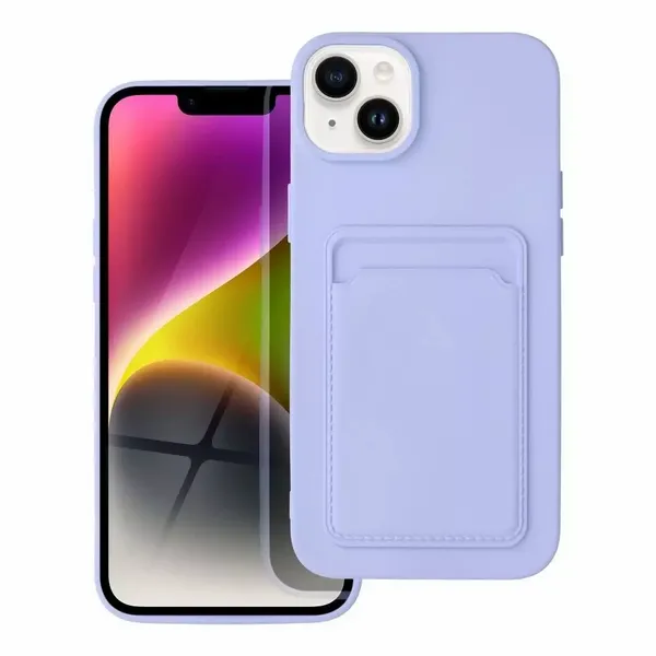 Futerał CARD CASE do IPHONE 14 PLUS fioletowy zdjęcie 1