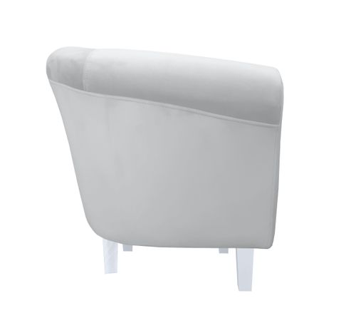 Fotel Milo nogi białe szary MG39 na Arena.pl