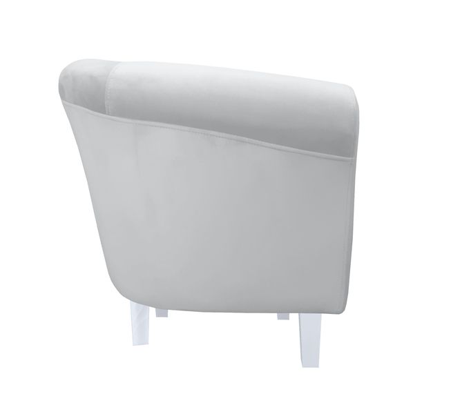 Fotel Milo nogi białe szary MG39 zdjęcie 3