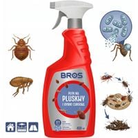 BROS Płyn na Pluskwy i Rybiki Cukrowe 400ml Mikrokapsułki Bariera 12 Tyg