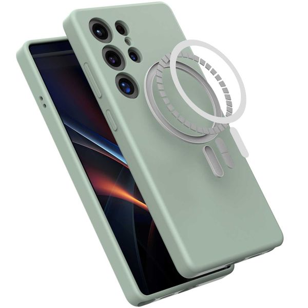 Spacecase Silicone Mag Galaxy S25 Ultra Mint zdjęcie 4