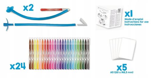 Maped Creativ flamastry dmuchane 24 kolory Blowpen Art zestaw kreatywny na Arena.pl