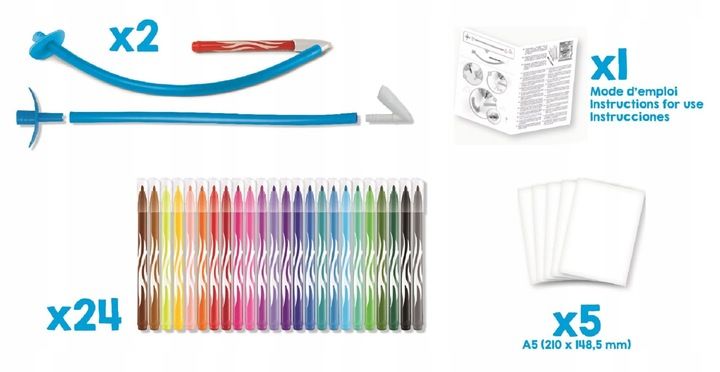 Maped Creativ flamastry dmuchane 24 kolory Blowpen Art zestaw kreatywny zdjęcie 10