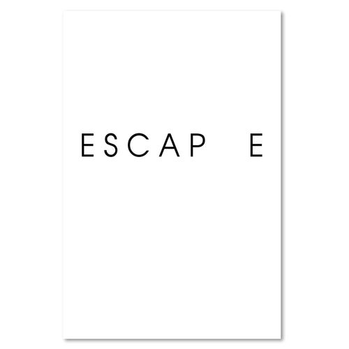 Deco Panel, Napis escape 40x60 na Arena.pl