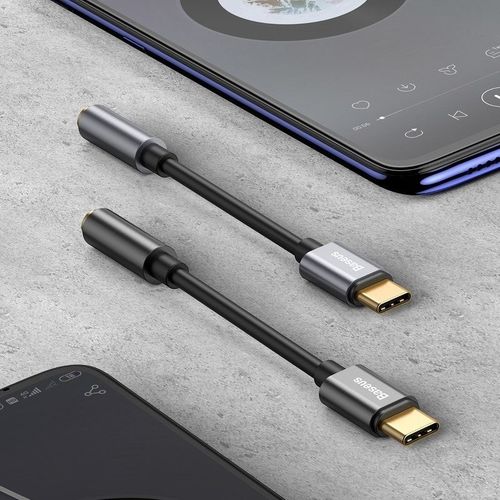 Adapter audio Baseus L54 USB-C + mini jack 3,5mm (czarny) na Arena.pl