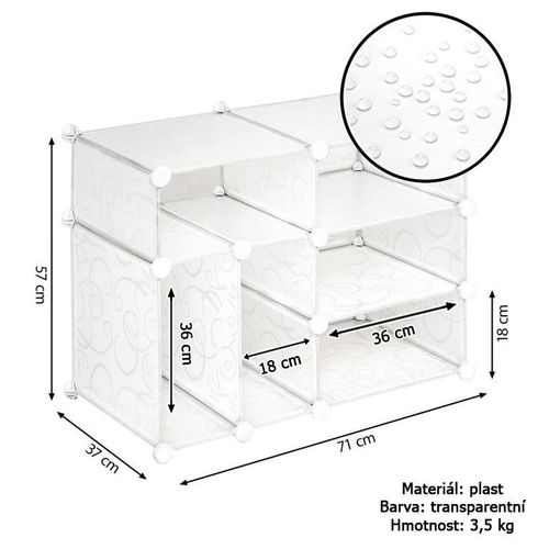 Przezroczysta półka - system wtykowy na Arena.pl