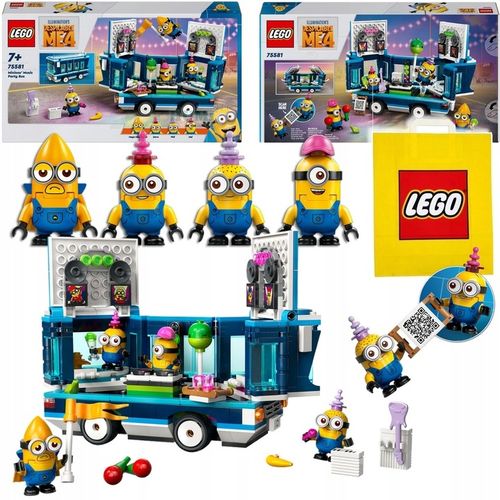 LEGO 75581 MINIONKI Imprezowy autobus Zestaw Klocki 7 lat na Prezent +Torba na Arena.pl