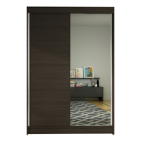 Szafa przesuwna Lino I z lustrem 120cm garderoba - CHOCO