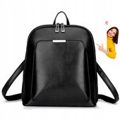 PLECAK SKÓRZANY ZE SKÓRY TOREBKA TORBA DAMSKA A4 POJEMNY ELEGANCKI