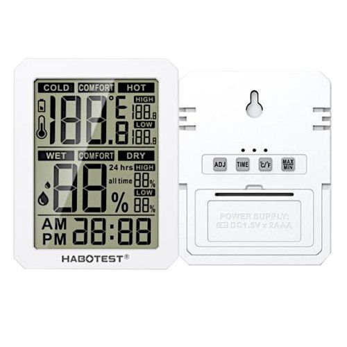 STACJA POGODOWA HABOTEST HT682 DUŻY WYŚWIETLACZ TEMPERATURA WILGOTNOŚĆ na Arena.pl