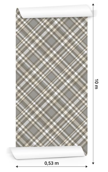 Tapeta Nowoczesny Wzór Tartanu zdjęcie 3