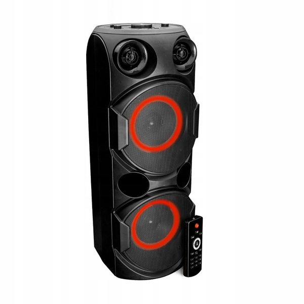 Moevi Duży głośnik 70 W przenośny, kolumna karaoke z mikrofonem, 63 cm zdjęcie 7