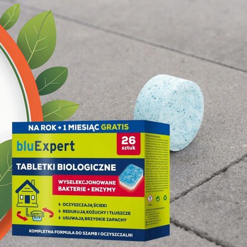 Bakterie do szamba i oczyszczalni Tabletki na Rok 26szt bluExpert na Arena.pl