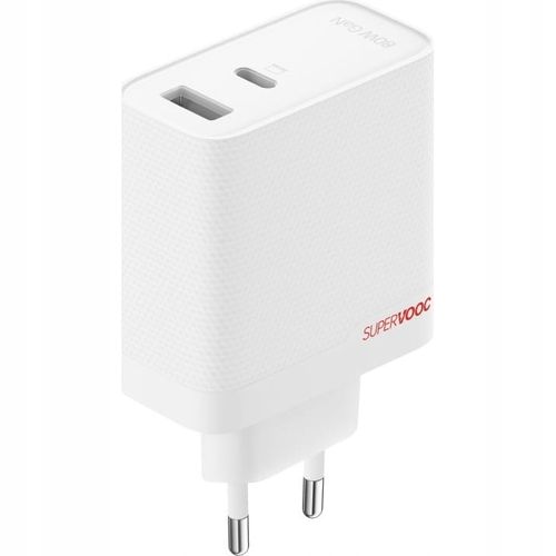 Ładowarka USB-A/USB-C OnePlus, 80W SuperVOOC + kabel 1m, oryginalna, szybka na Arena.pl