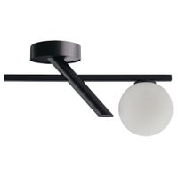 Natynkowa lampa sufitowa ZOE 33324 Sigma szklana kula czarna