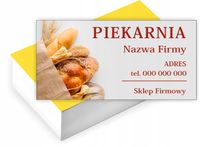 Wizytówki firmowe reklamowe 200szt różne wzory PIEKARNIA sklep firmowy