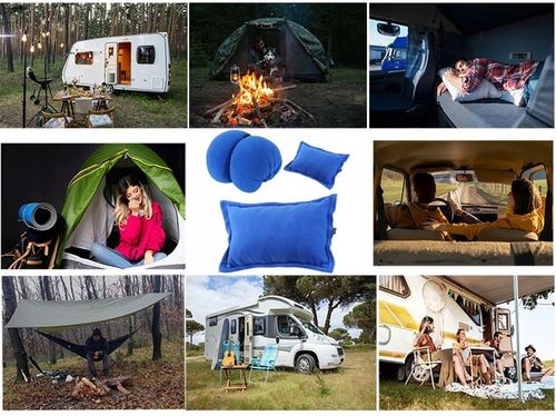 Poduszka turystyczna zagłówek podróżna antyalergiczna kempingowa biwak SYLO na Arena.pl