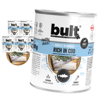 MOKRA KARMA DLA PSA BULT PUSZKA BOGATA W DORSZA ZESTAW 6x800G