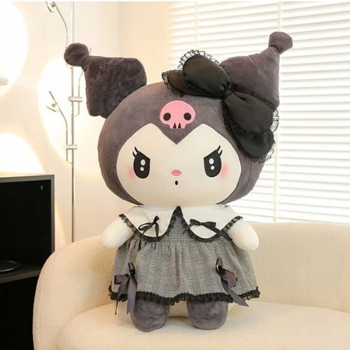 HELLO KITTY KUROMI MASKOTKA PLUSZAK ZABAWKA CZARNA SUKIENKA KOTEK 35CM na Arena.pl