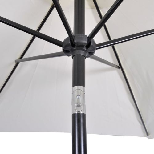 Parasol ogrodowy, biały, 3 m na Arena.pl