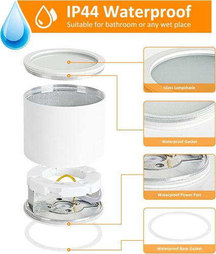 Lampa Sufitowa Spot LED Natynkowa GX53 9W IP44 3 Barwy Aluminium Biała na Arena.pl
