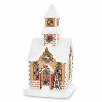 Figurka piernikowy domek LED lampion kamieniczka świąteczna figurka