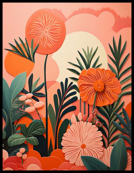 Plakat 50x65cm Koralowy Ogród zdjęcie 2