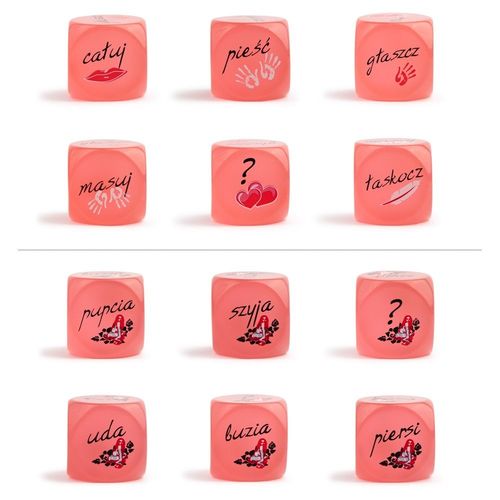 Kości miłości świecące w ciemności do gry wstępnej na Arena.pl