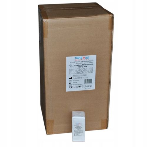 Kompresy gazowe niejałowe 17N8W 5 x 5 a100SZT x 100 opakowań na Arena.pl