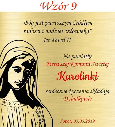 PUDEŁKO PREZENT GRAWER PAMIĄTKA PIERWSZEJ KOMUNII na Arena.pl