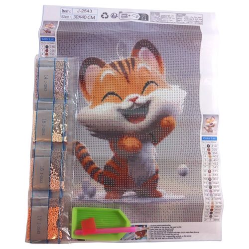 haft diamentowy 5d malowanie diamentami diy tygrys na Arena.pl