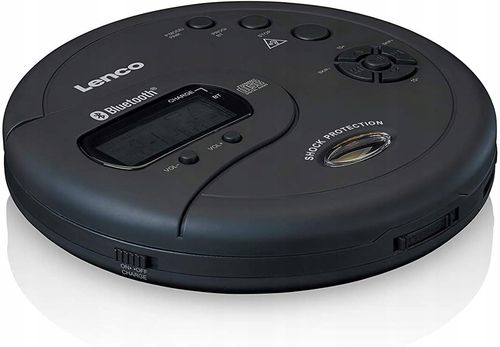 DISCMAN PRZENOŚNY ODTWARZACZ PŁYT Lenco CD-300BK MP3 LCD BLUETOOTH Czarny na Arena.pl