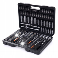 ZESTAW NARZĘDZIOWY KLUCZE NASADOWE 292 SZTUKI 1/2" 1/4" BITY TORX