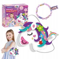 Jednorożec DIY Torebka z Filcu – Zestaw do Szycia dla Dziewczynek 6+