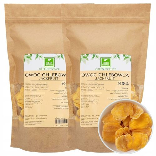 JACKFRUIT CHLEBOWIEC SUSZONY 500g przekąska naturalna owoce chlebowca chips na Arena.pl