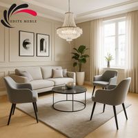 Krzesło Tapicerowane Premium KL-9 Popielaty Piano 14