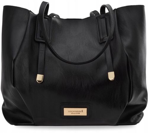 Torba Damska Duży Worek Shopper Torebka Monnari + Listonoszka Czarna na Arena.pl