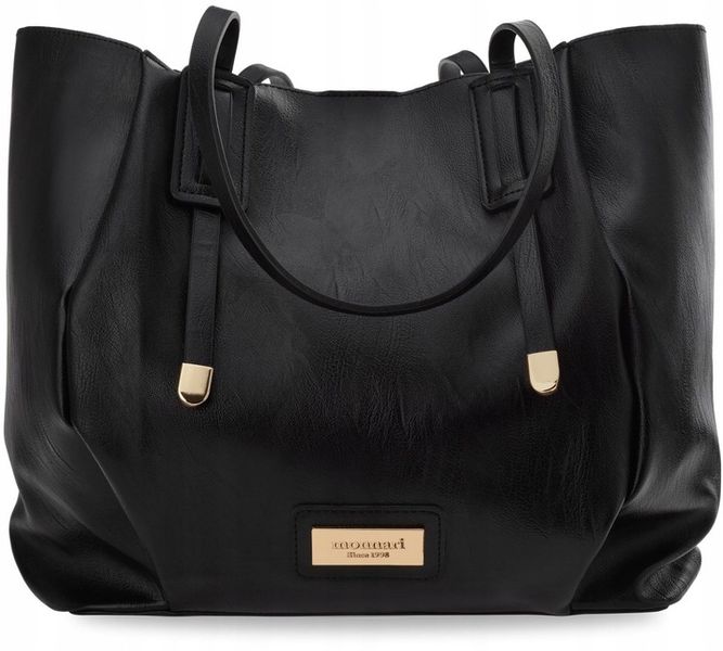 Torba Damska Duży Worek Shopper Torebka Monnari + Listonoszka Czarna zdjęcie 2