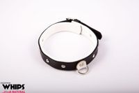 Wiązania - Obroża Damska, Średnia, Biała